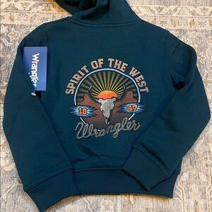 Wrangler Dark Teal Pullover Hoodie